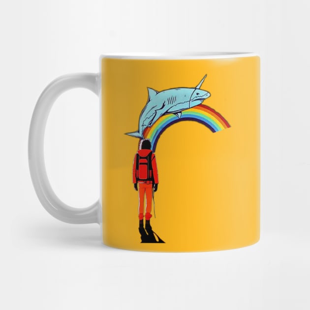 hitchhikers guide : rainbow and big fish design by hot_issue